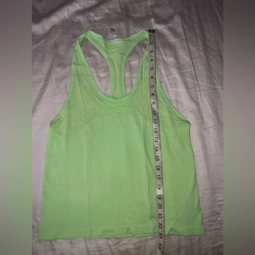 ALO Yoga Neon Green Seamless Essential Tank Size XS